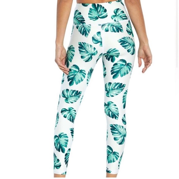 🌴 Wildfox Palm Contender compression Ankle Tights LARGE NWOT - Picture 2 of 8